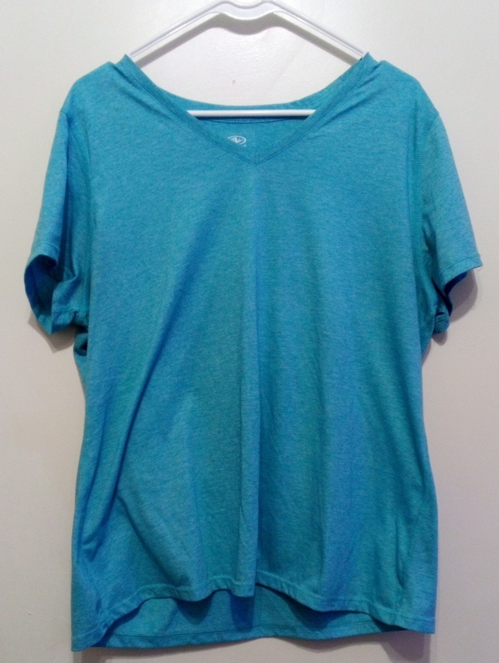 Athletic Works Peacock Blue V-Neck Tee‎